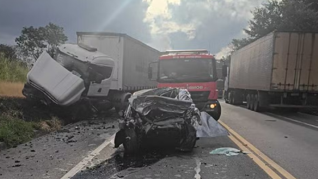 Mulher morre em mais acidente entre na BR-393, em Três Rios