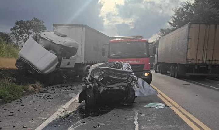 Mulher morre em mais acidente entre na BR-393, em Três Rios