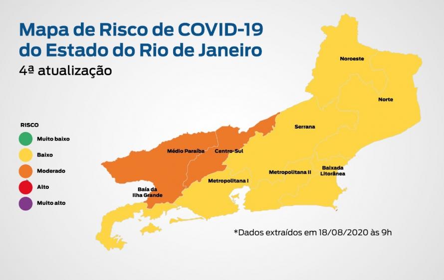 Aumento no número de óbitos deixa Sul do Estado na bandeira laranja em Mapa de Risco