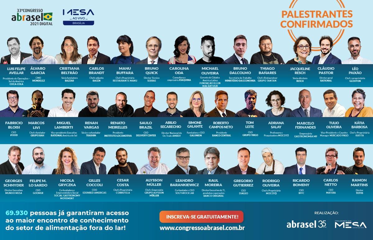 Associação Brasileira de Bares e Restaurantes realiza 33º Congresso Nacional, reunindo mais de 70 palestrantes