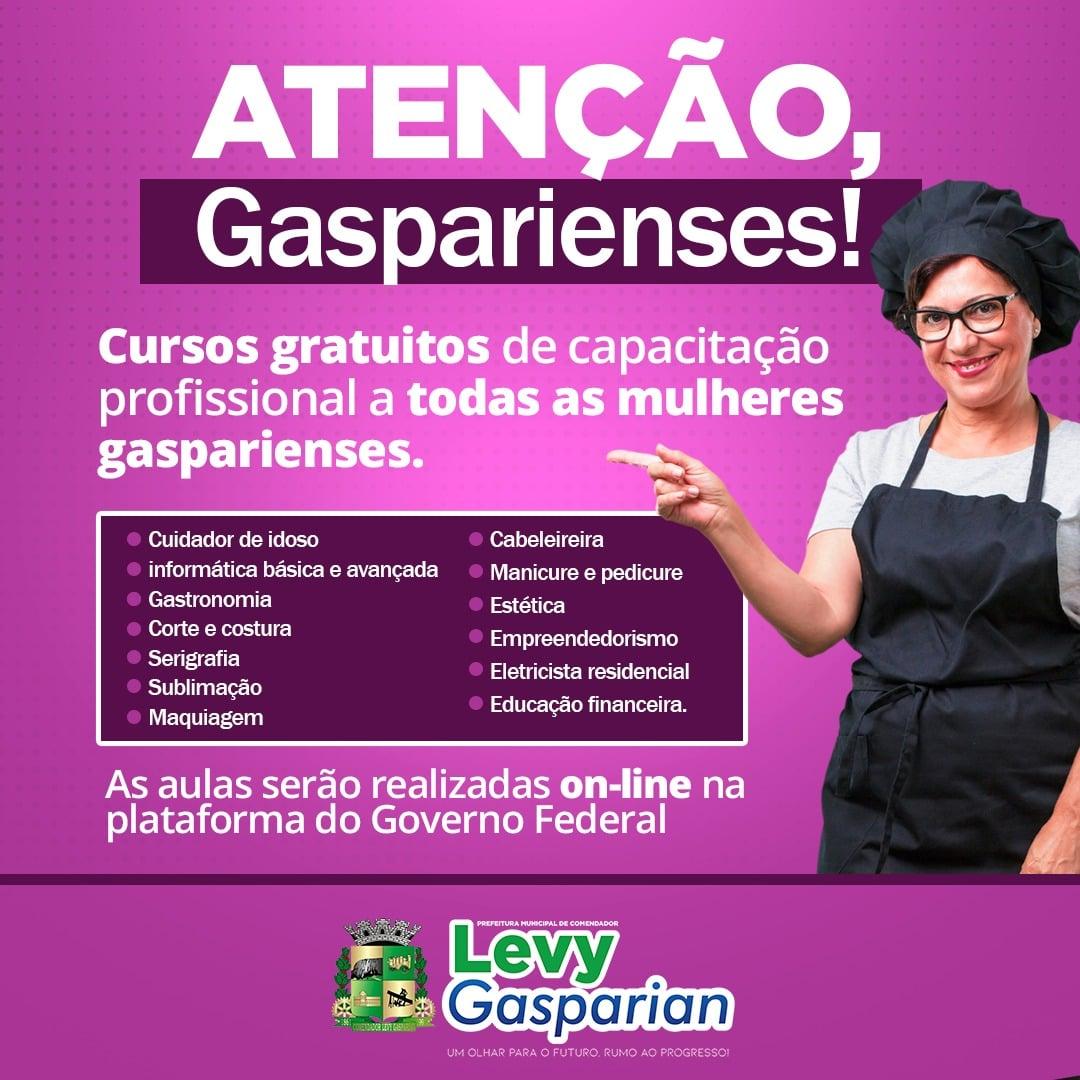 Capacitação: Mulheres de Levy Gasparian terão cursos gratuitos