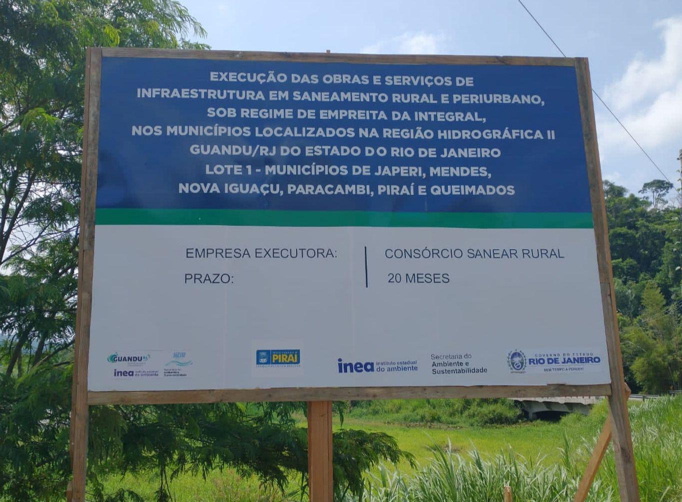 Piraí receberá investimento em saneamento básico