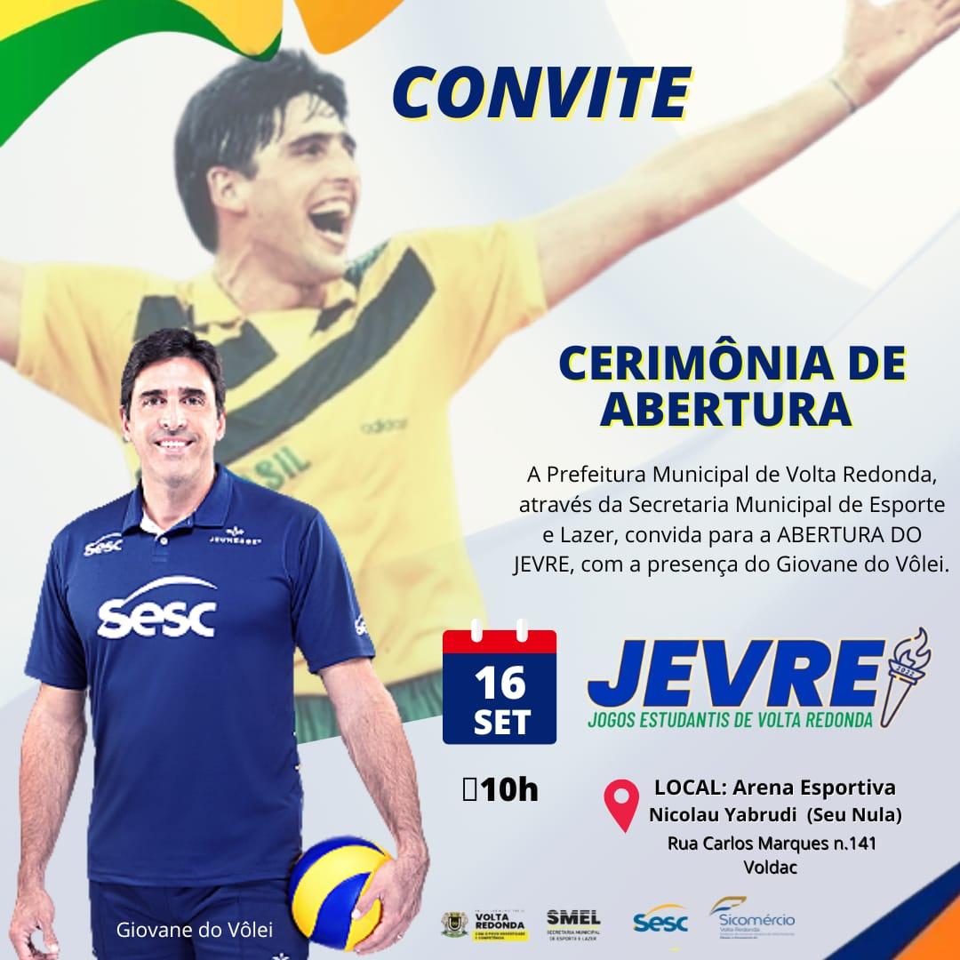 Jevre 2022: Abertura dos Jogos Estudantis de Volta Redonda será na próxima sexta-feira