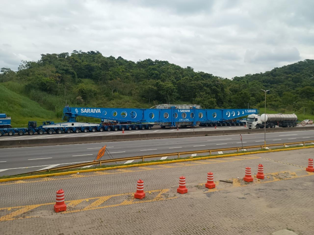 Conjunto transportador com transformador deve passar pela Serra das Araras no próximo domingo (15)