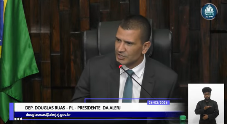 Douglas Ruas é eleito presidente da Alerj e deve assumir o governo do RJ