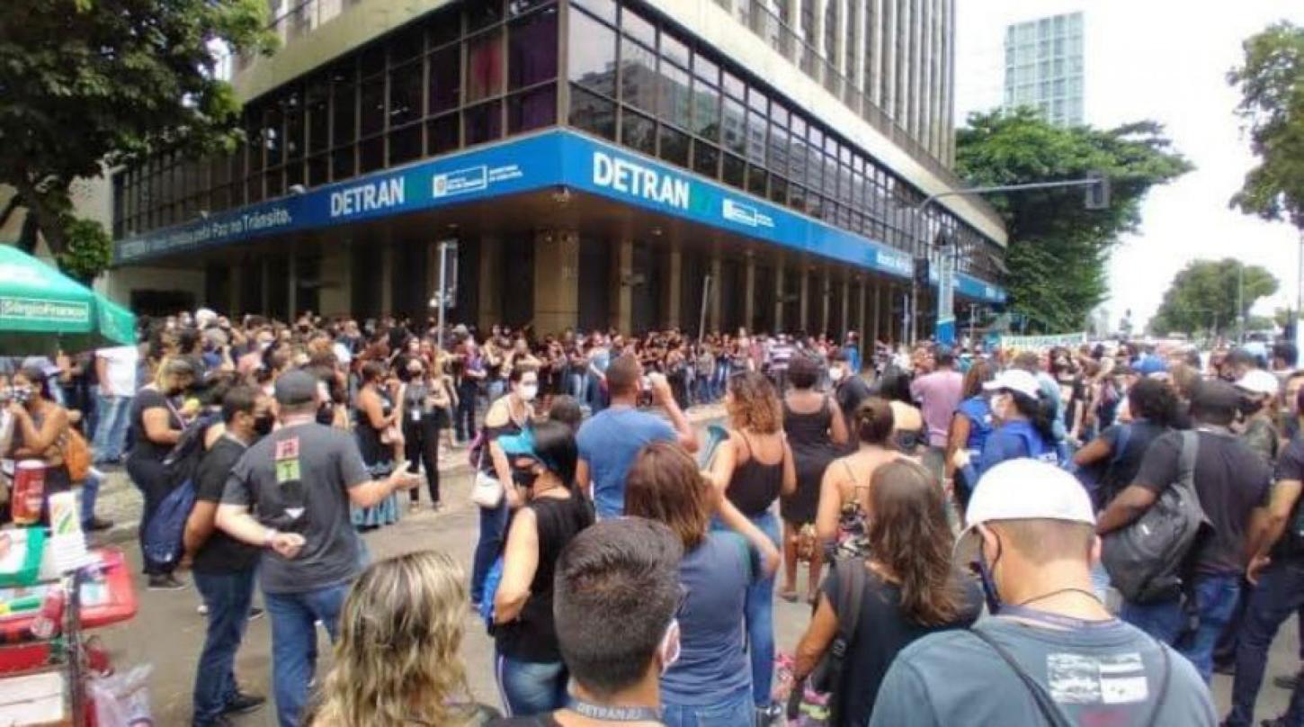 Servidores do Detran-RJ iniciam greve a partir desta segunda-feira (6)
