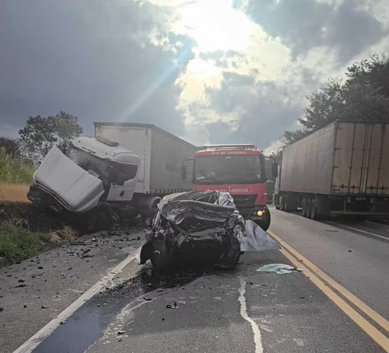 Mulher morre em mais acidente entre na BR-393, em Três Rios